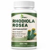 Rhodiola Rosea Supplement 500mg for Stress & Focus Support, 120