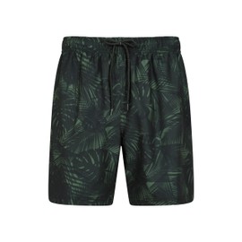 Mountain Warehouse Aruba Mens Swim Shorts - Fast Dry Swimming Trunks, Lightweight Board Shorts, Adjustable Draw Cord Beach Short Pants - Ideal for Holidays & Outdoors Dark Green XL