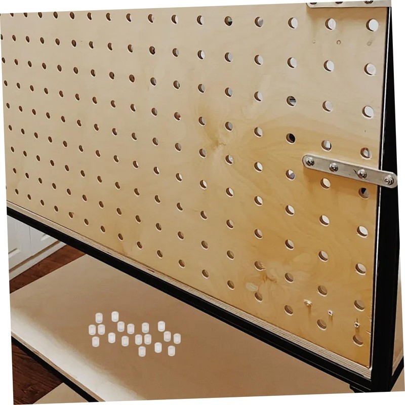 ABOOFAN 90PCS Peg Hook Stoppers for Pegboard Inventory Control Clips