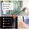 LIHONK Portable ac Window Vent kit【Titanium Silver+Black 100% Light Block】-