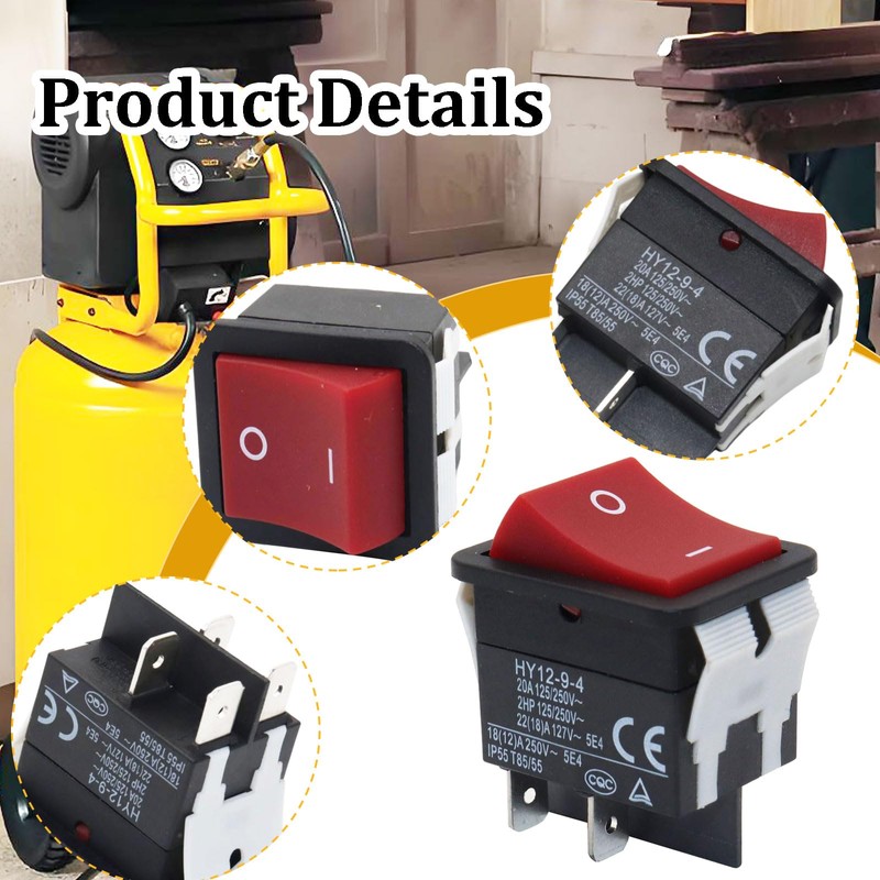 Rocker Switch 4Pin Fit for DeWalt D55168 D55146 D55167 Air
