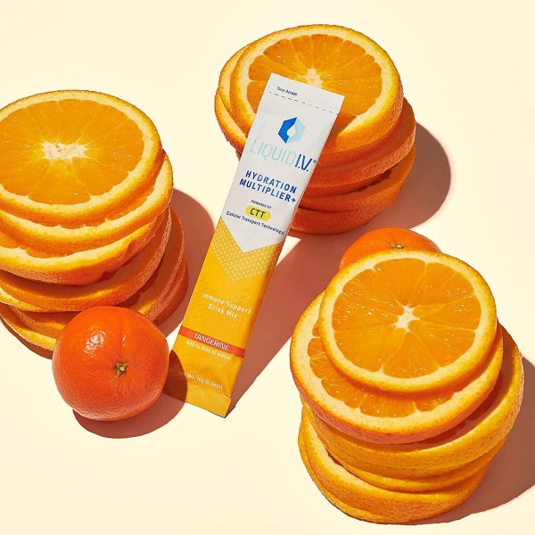 Liquid I.V. Hydration Multiplier+ Immune Support -Tangerine-10 Pk-New Sealed Box