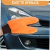 Mikinona 2pcs Dual Sided Car Wash Mitts Fleece Cleaning Gloves