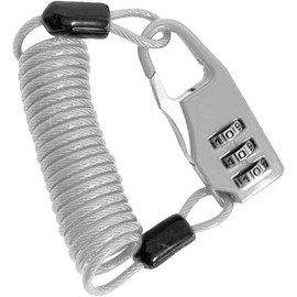 Silver Portable Helmet Lock Steel Cable Lock 3 Digit Password Helmet Lock Bike Wire Combination Accessories Mountain Lock L1T9 Bike Cable Locks