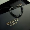 Believe London Hematite Therapy Bracelet With Jewelry Bag & Meaning