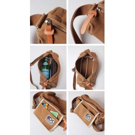 Butler Barner Sails Canvas Mini Roll Shoulder Bag, Reactive Dyed, Body Bag, Bag, Bag, Men's, Women's (F/Green), green