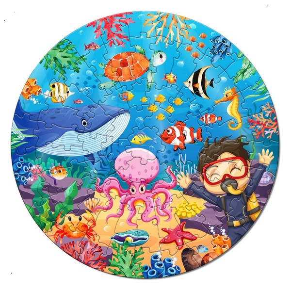 Ocean Puzzle for 3+ Year Olds, the Large Floor Underwater