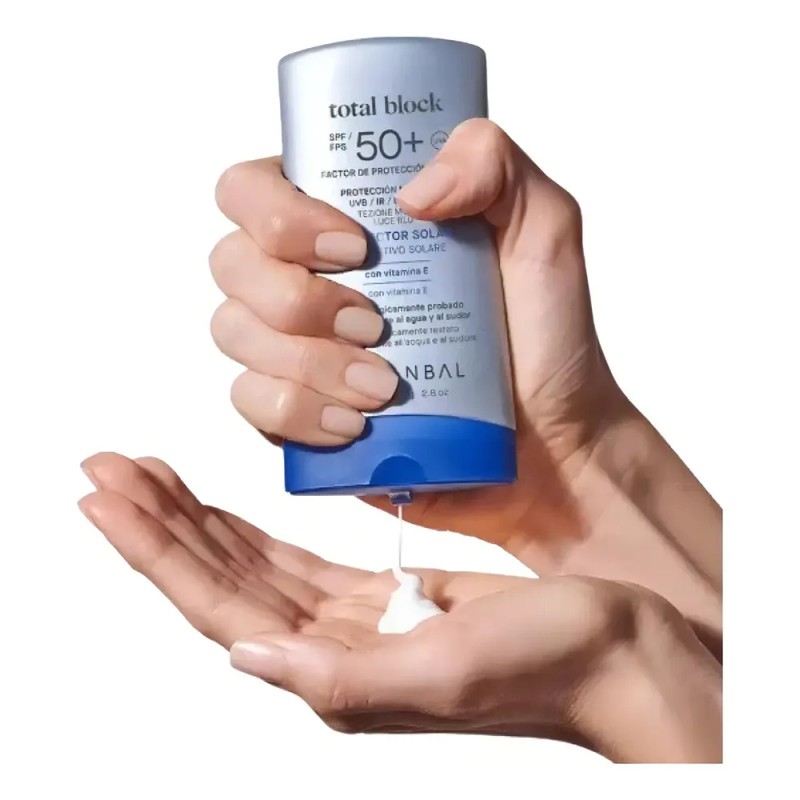 Protector Solar En Crema Fps50 Total Block 80gr Yanbal