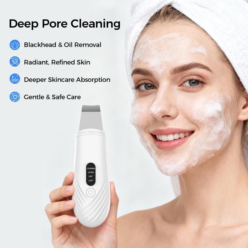Skin Scrubber Face Spatula, Blackhead Remover Tool for Facial Deep