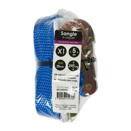 Turbocar T-645470 Lashing Strap with Ratchet, Multi-Coloured