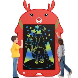 Maxseem LCD Writing Tablet for Kids, Colorful Drawing Tablet Doodle Board, Toys for 3 4 5 6 7 Year Old Girls Boys,Writing Graphic Tablet Pad, Birthday for Toddlers Kids, 8.8inch Red