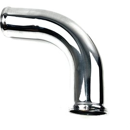 TMKOOL 12" Length Universal Polished 2.5" Outside Diameter Straight Aluminum Pipe Turbo/Intercooler/Joiner/Coupling (2.5", Straight)