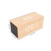Digital Wooden Alarm Clock LED Smart Bluetooth Speaker 15W Wireless