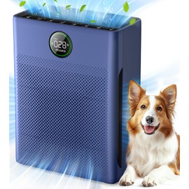 Air Purifiers for Home Large Room up to 2200sq.ft, MOOKA Air purifier for Home Pets with Washable Filter, PM 2.5 Display Air Quality Sensor Air Cleaner for Bedroom, Dorm room, Pets, Office, PR1