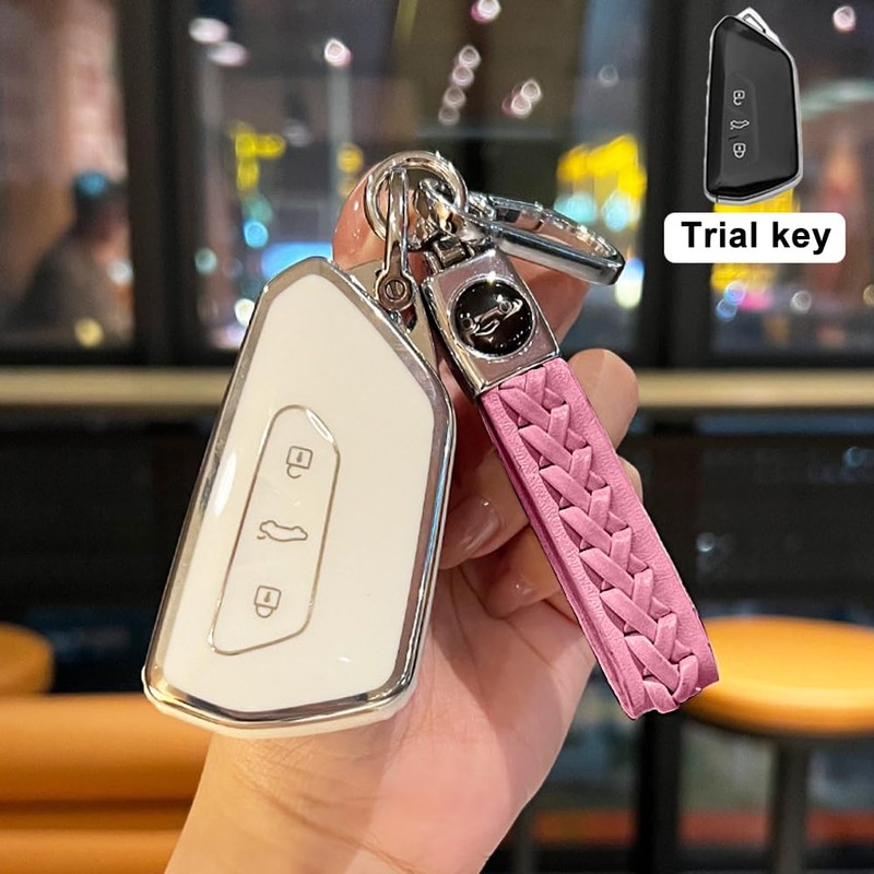 XFSRG Dermatoglyph Key Case Suitable for Volkswagen Three Button Car
