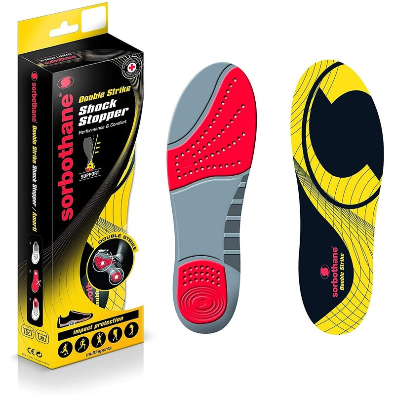 Sorbothane Doppelschlag-Einlegesohlen gelb 46-48 (UK 11-12.5)