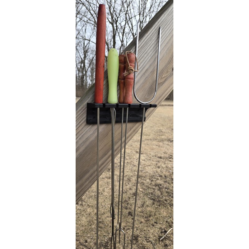Black Marshmallow Hotdog Roasting stick holder