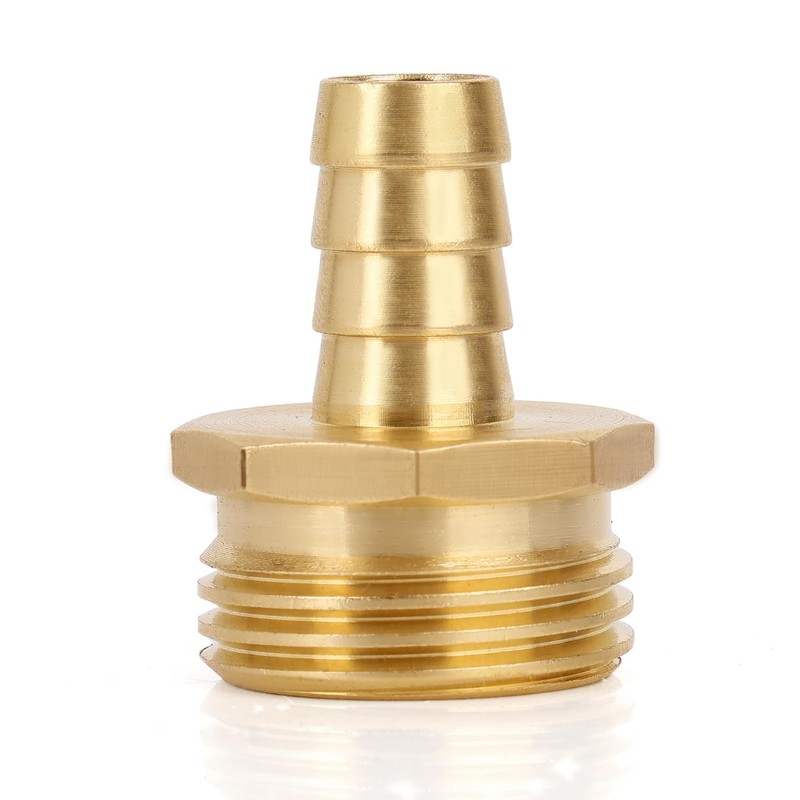 BOXOB 2pcs Solid Brass 1/2" PEX Barb to 3/4" GHT