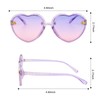 Mayoii 2Pack Kids Sunglasses, Heart Sunglasses with 2 Anti Loss