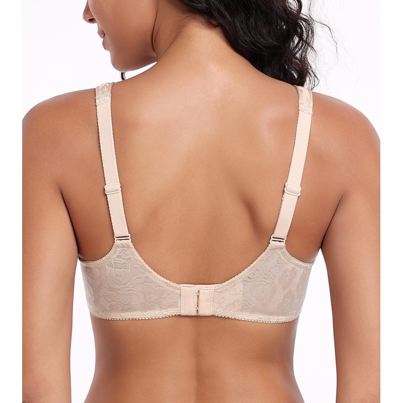 Lemorosy Mimimizer Bra with Underwire, Women's Size Sizes, Strong Hold,