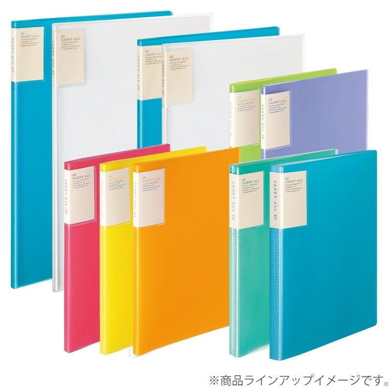 Kokuyo A4 Carry-All Clear Book, Fixed Back Pocket