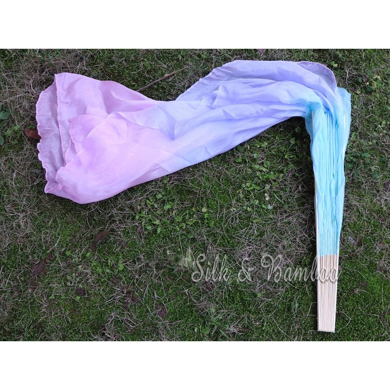 Winged Sirenny Large Single Belly Dance Silk Flutter, 45in Wide