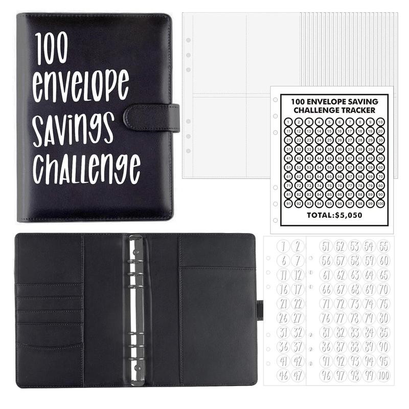 100 Envelopes Money Saving Challenge, Money Saving Planner Cash Envelope