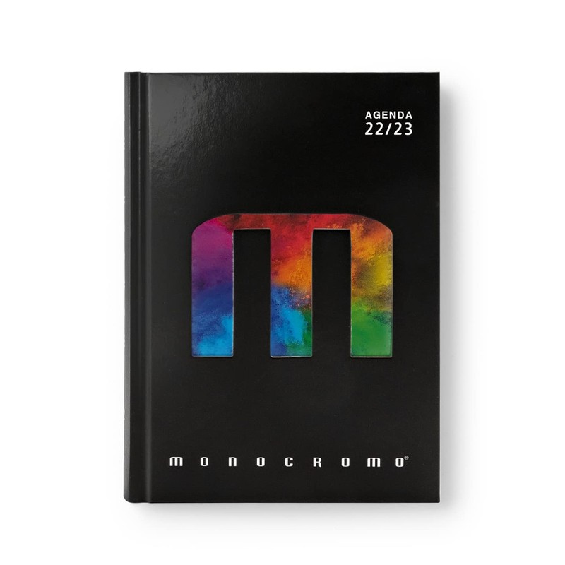 Pigna Diary Agenda Monochrome Mood 2022/2023 Matt Black