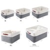 Mangata Fabric Storage Baskets, Set of 3 Organiser Boxes for