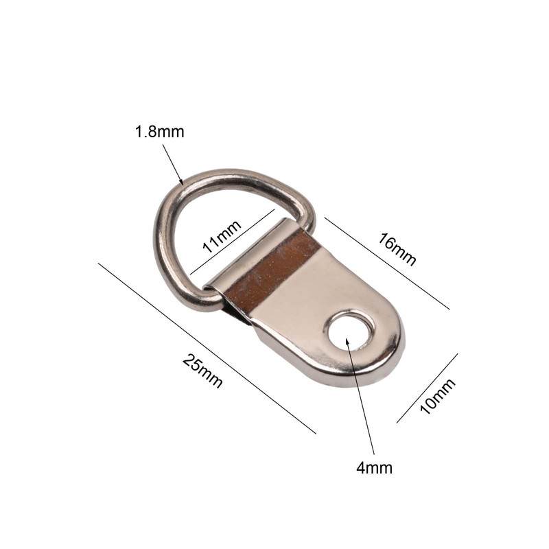 Picture Frame Wall Hooks, D-Ring Hangers Photo Hanging with Screws,