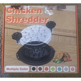 Kitchen Chicken Shredder Tool Twist Large with Brush, 10" Pro Visible Kitchen Meat Shred