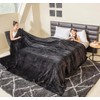 COOVA Big Soft Fleece Blanket 300GSM Larger King Size 120x120