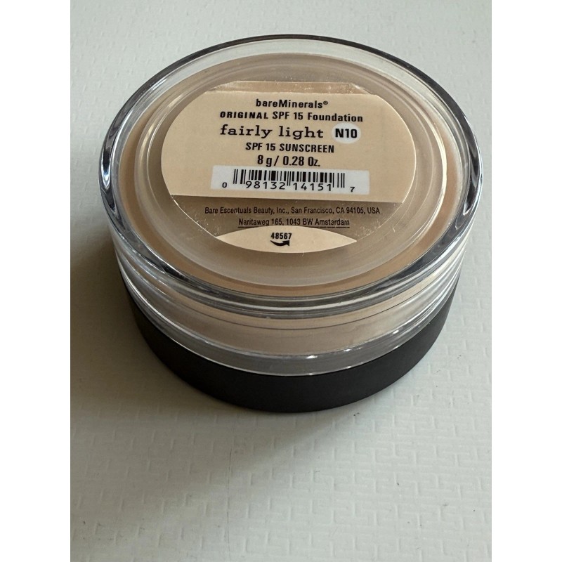 Base bareMinerals amplio espectro FPS 15 N10 bastante ligera 8