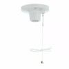 Hyper Tough Basement Garage Closet Room Porcelain On/Off Pull Chain