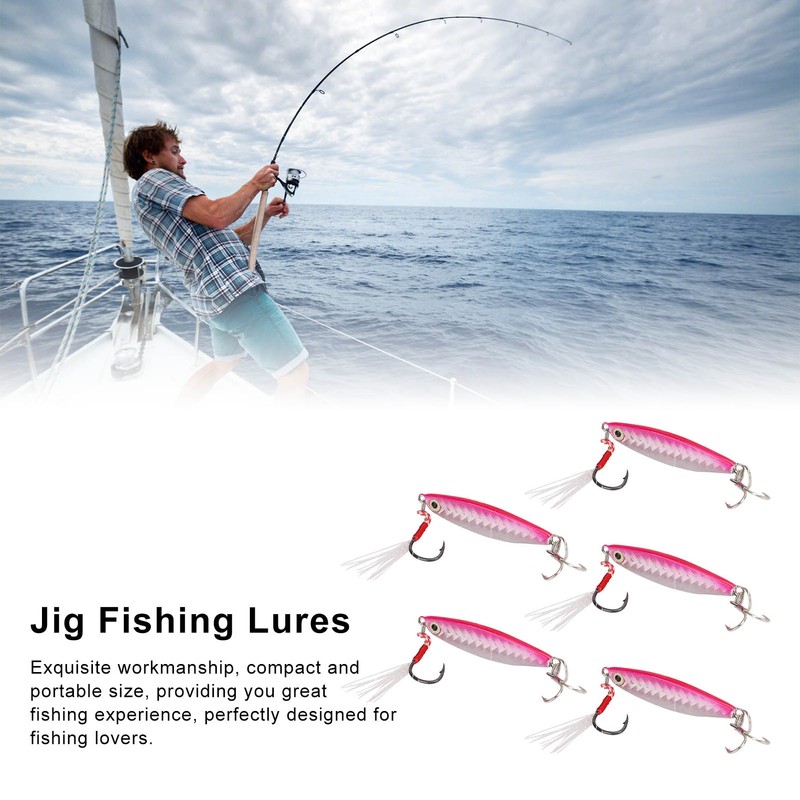 5Pcs 15g Metal Vib Hard Fishing Lures Jigging Fishing Baits