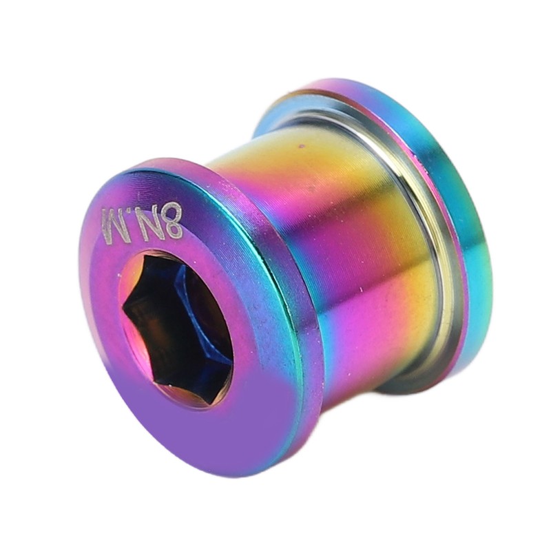 5Pcs 6.5mm Bike Single Chainring Screw Titanium Alloy Rust Protection