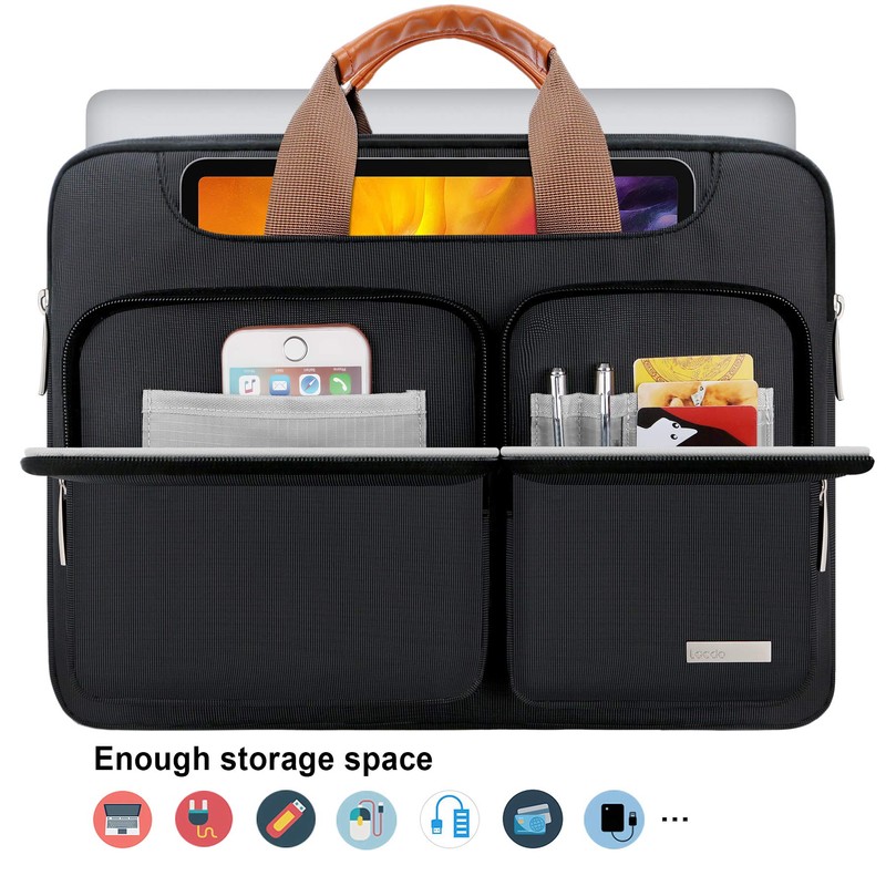 Lacdo 360° Protective Laptop Shoulder Bag for 13 inch New