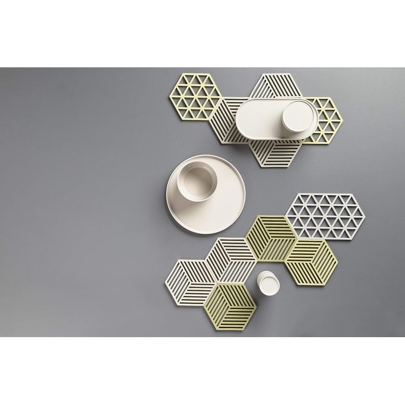 Zone Denmark, Triangles Topfuntersetzer/Untersetzer für Auflauf-/Ofenformen, Silikon, 24 x 14