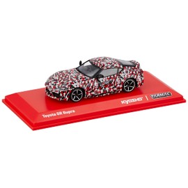 Tarmac T64K-002-TEST Toyota GR Supra Test Car Red/White/Black Scale 1:64 Model Car