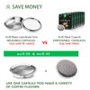 RECAFIMIL Reusable Coffee Capsule, Refillable Espresso Capsule, Stainless Steel, Compatible