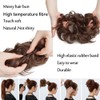 Hair Bun Extensions Messy Curly Wavy Hair Scrunchies Hairpieces Synthetic