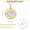 ASLBUNM Compass Necklace 925 Sterling Silver I'd Be Lost Without