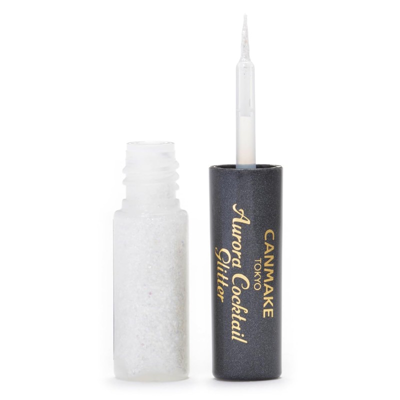 Canmake Aurora Cocktail Glitter 01 Yogurt Fizz, 0.1 oz (2.9