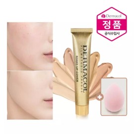Dermacol [특별혜택]메이크업 커버 파운데이션+물방울 스펀지 증정 [4.211호] [Special Offer] Makeup Cover Foundation + Free Water Drop Sponge [Shade 4.211]
