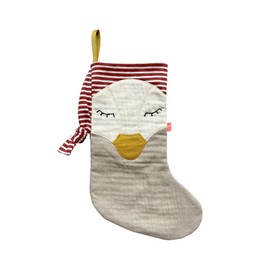 kikadu Goose Santa Boots - Made from 100% GOTS Certified Organic Cotton, with Embroidered Goose Face, for Filling with Small Items