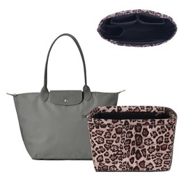 Felt Purse Organizer Insert for Longchamp Le Pliage, Handbag Insert with Multi-Pockets Fits Speedy, Neverfull and More