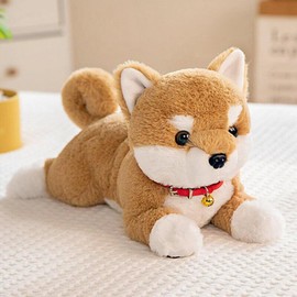 Shiba Inu Plush, Cute, Animal, Small, Plush Shiba Inu, Stuffed Toy, Celebration, Fluffy, Animal, Girls, Boys, Children, Female, Hugging Pillow, Gift, Big Size, Sleeping Pillow, Brown, 18.9 inches (48