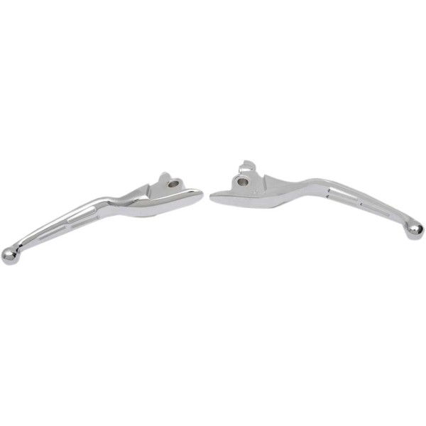 Drag Specialties Slotted Wide Blade Lever Set - Chrome -