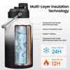 Konokyo 87 oz Insulated Stainless Steel Water Bottle Jug with