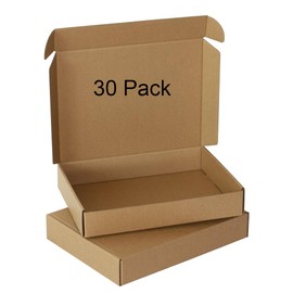 GDYIHANG 12x9x2 Inches 30Pack Gift box,Mail order box Brown，Moving Boxes Cardboard Box corrugated packaging box for Packing, Shipping,storage or small business pac（30, 12x9x2)